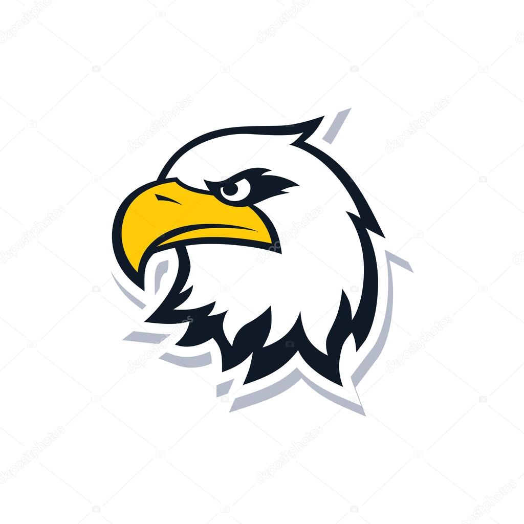 Bold eagle bird template,vector