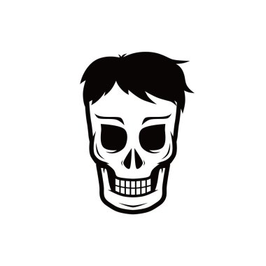 izole hipster kafatası