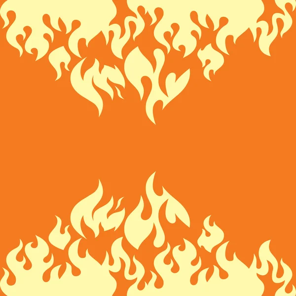 Heißes Feuer brennen Hintergrund — Stockvektor