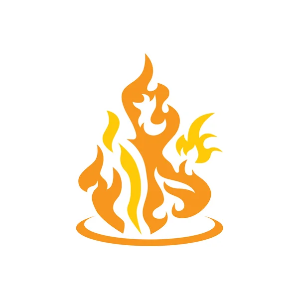 Hot fire burn — Stock Vector