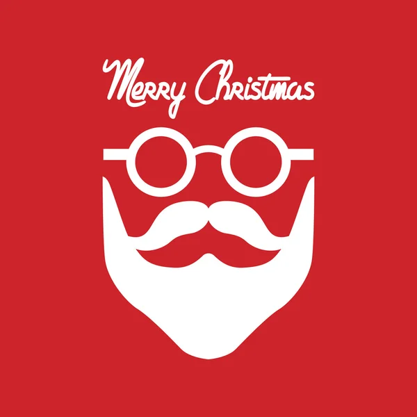 Santa Claus cara — Vector de stock