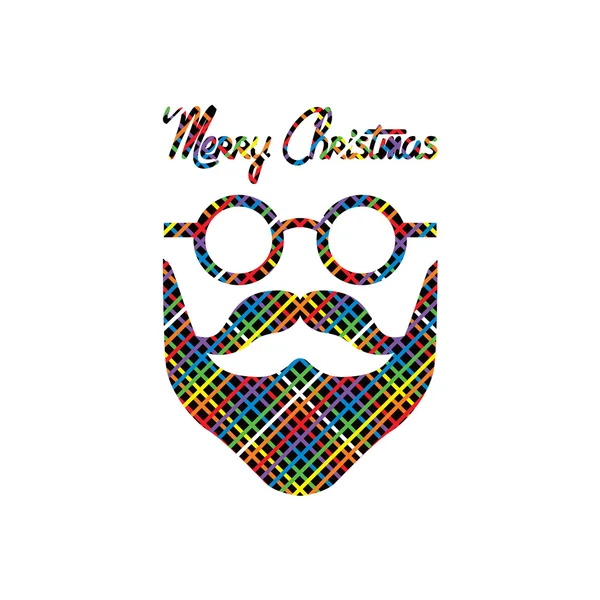 Santa Claus cara — Vector de stock