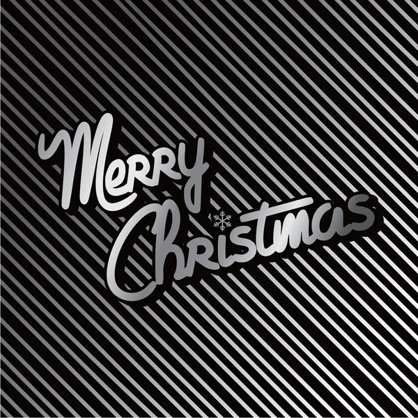 Monochrome Christmas background — Stock Vector