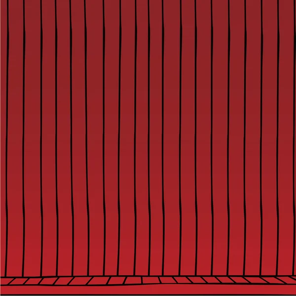 Rideau rouge thème de bande dessinée — Image vectorielle
