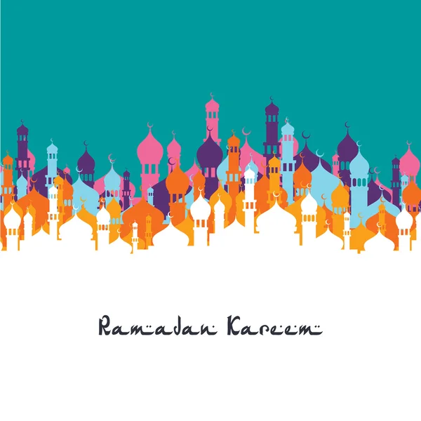 Islamische Ramadan mubarak Kunst Thema — Stockvektor