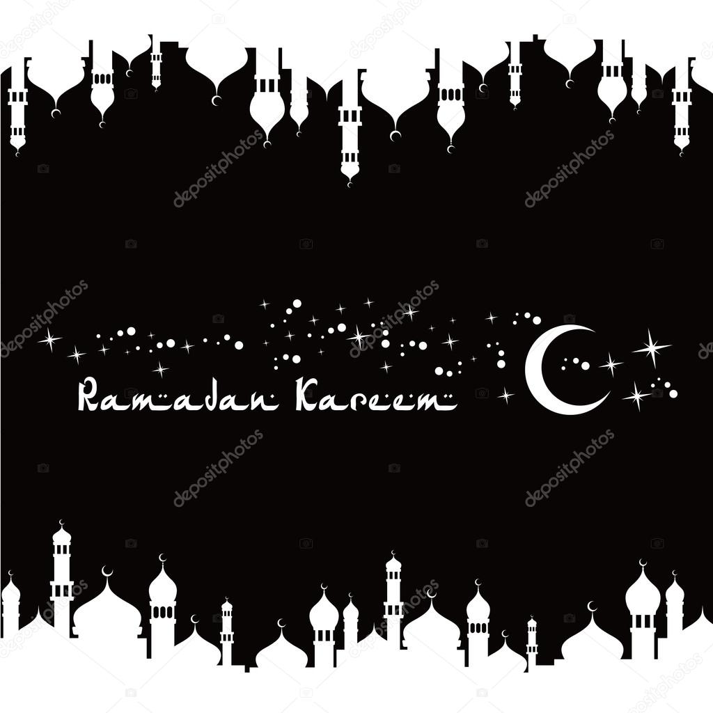 islamic ramadan mubarak art theme