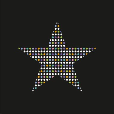 Renkli nokta Tema yıldız