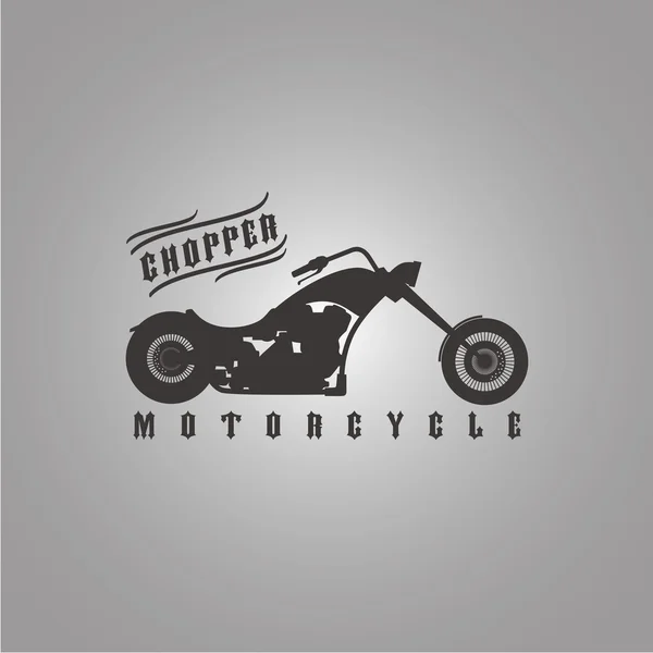 チョッパーのオートバイ バイク — ストックベクタ