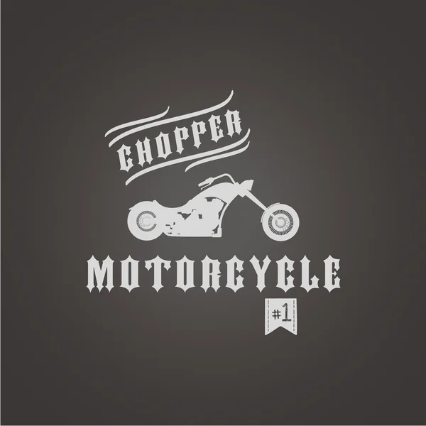 チョッパーのオートバイ バイク — ストックベクタ