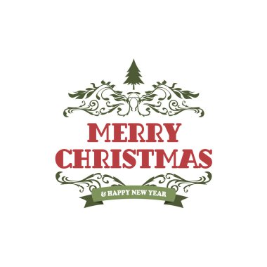 Merry christmas etiketi