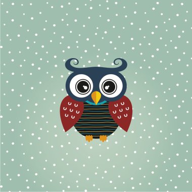 şirin baykuş kartı