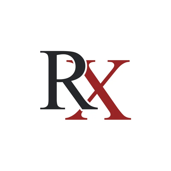 RX brieven sjabloon — Stockvector