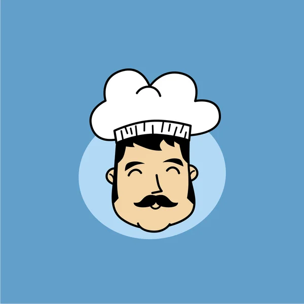 Funny chef icon — Stock Vector