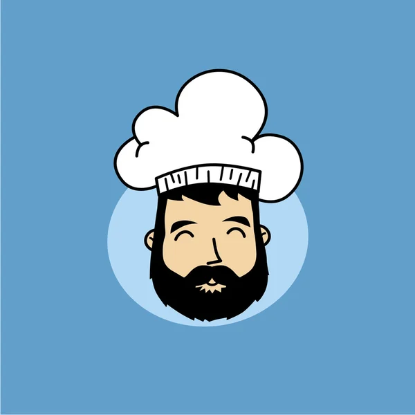 Funny chef icon — Stock Vector