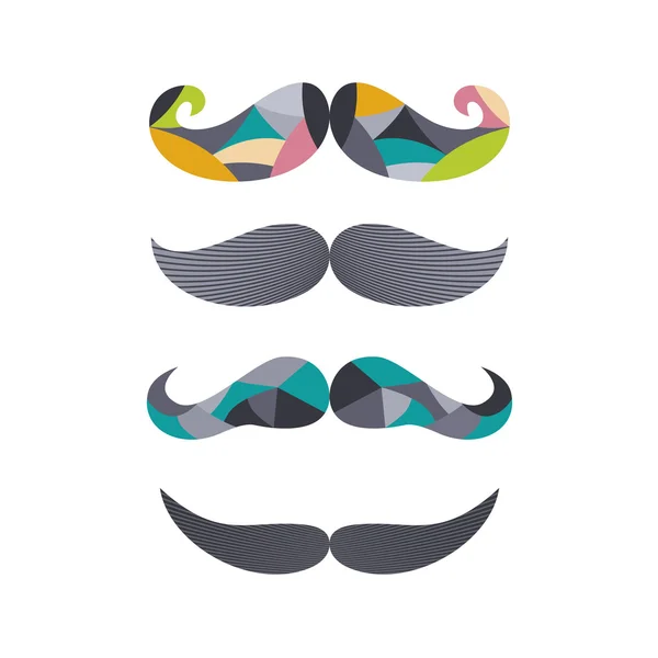 Cool mustache painting — Stock Vector