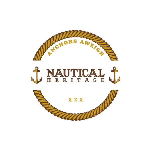 Nautical symbol theme — Stock Vector