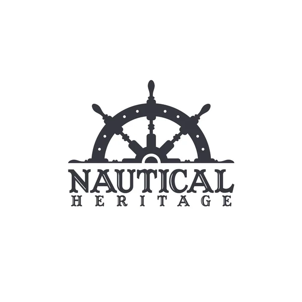 Symbole nautique thème — Image vectorielle