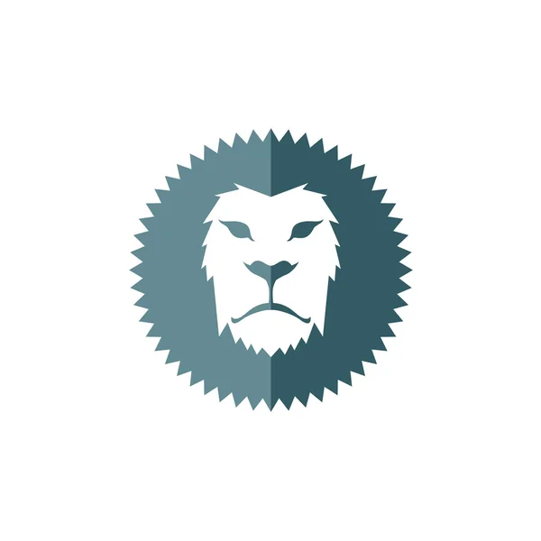 Πρότυπο λογότυπου κεφαλής λιονταριού — Διανυσματικό Αρχείο