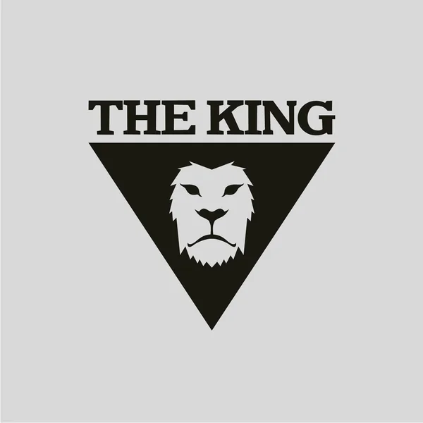 King lion head — Stock Vector