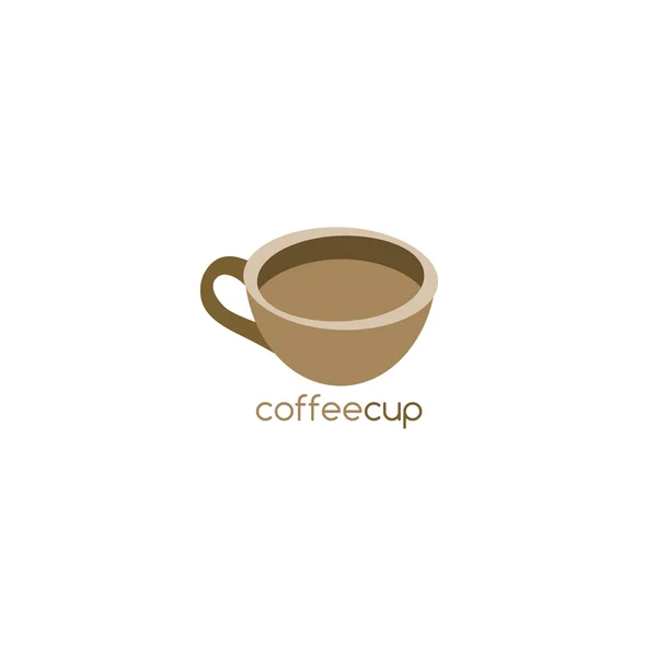 Taza de café en blanco — Vector de stock