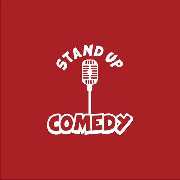 Stand up comédie scène live show — Image vectorielle