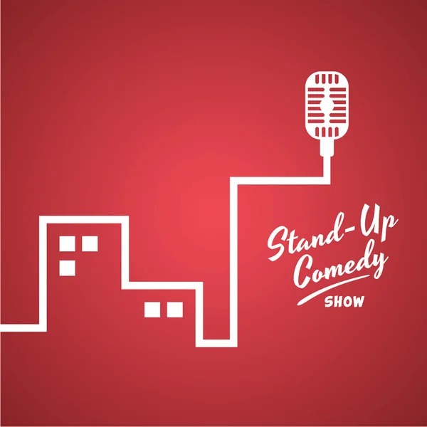 Stand Up comedyshow — Stockvector