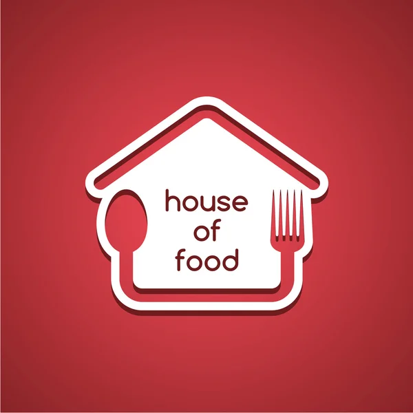 House of food  template — Stock Vector