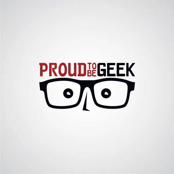 Geek nerd cartoon — Stockvector