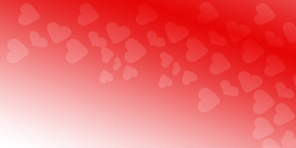 Abstract red background with hearts shape for valentine's day, greeting card, poster, Space for your text