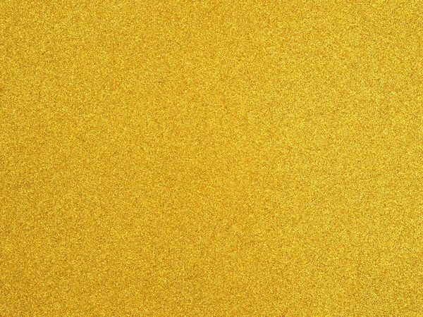 Carta Colore Giallo Dorato Glitter Texture Sfondo Vuoto Design — Foto Stock