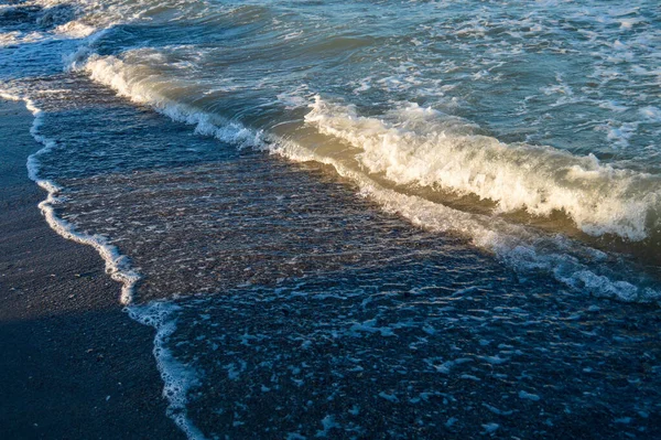 Морская Волна Моря Песчаном Пляже — стоковое фото