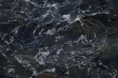 Su, deniz suyu, küçük dalgalar, karanlık su.,