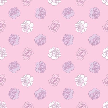 Mor şakayık desenli, pürüzsüz tekrarlanan desen vektörü