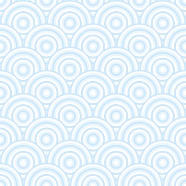 Mavi sanat deco pastel balık pulu arka plan, su desen gibi. Açık mavi ve beyaz.