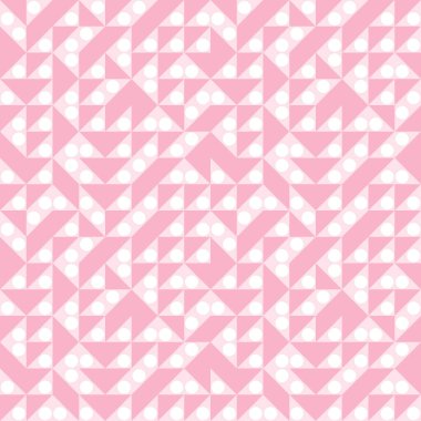 Pembe ve beyaz pürüzsüz tekrar desen tasarımı, geometrik soyut arkaplan, tekrarla