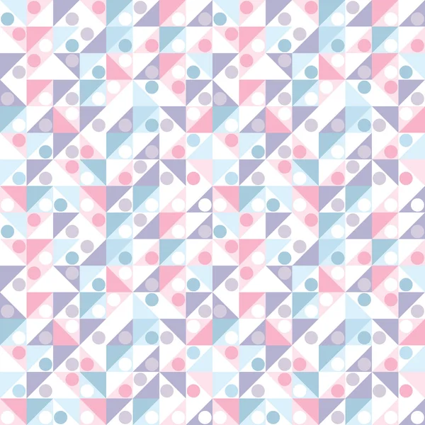 Seamless Geometric Pattern Pastel Abstract Triangles Modern Pattern Background — Stock Vector