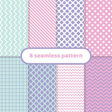 Tatlı farklı geometrik desenler, soyut desenler, pastel