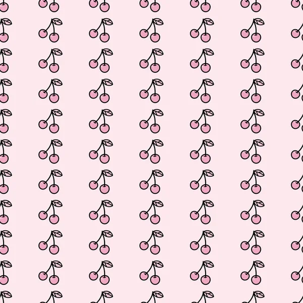 Renkli kiraz desenli tekrar dizaynı, şirin kiraz desenli arkaplan.