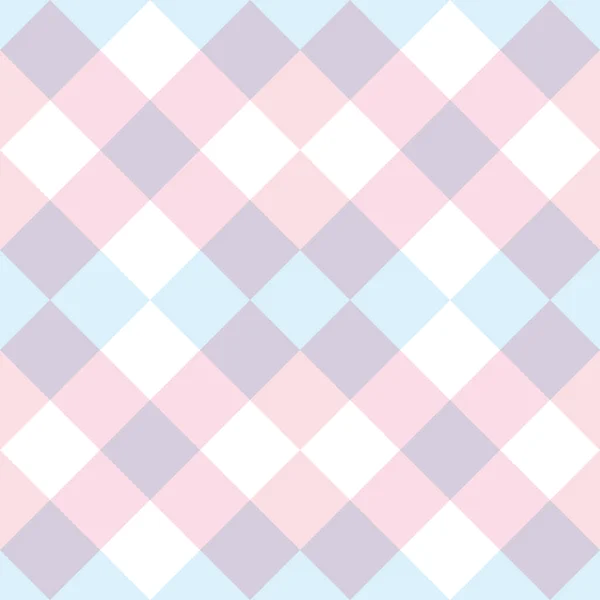 Plaid Pastellrosa Und Lila Nahtlose Vektor Wiederholen Fliese Geometrische Abstrakte — Stockvektor