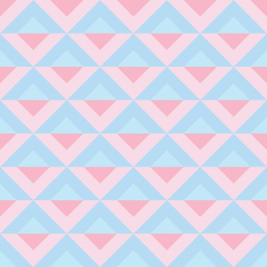 Geometrik pastel pürüzsüz vektör arka planı, pembe ve mavi vintage, retro biçimi.