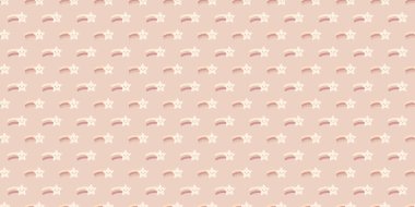 Kayan yıldızlar pürüzsüz tekrarlanan şablon arka planı, vektör tekrar.