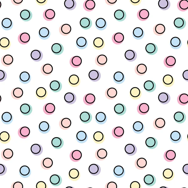 Modèle Abstrait Cercle Géométrique Répétition Transparente Modèle Coloré — Image vectorielle