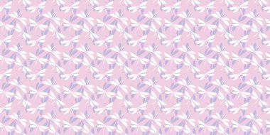 Yusufçuk kusursuz tekrarlayan arka plan vektörü. Tatlı pastel yusufçuk arka planı.