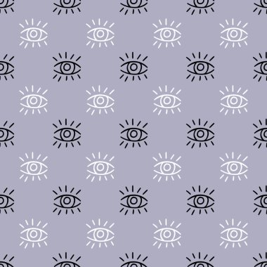 Gözler kusursuz soyut tekrar örüntüsü vektörü göz unsurları, göz karalamaları