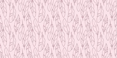 Tüylü, hatunsal pastel desenli, vektör tüylü, pürüzsüz tekrarlanan model vektör arkaplanı