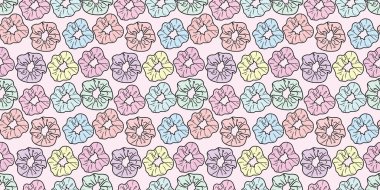 Tırmık tekrarlı arkaplan, saç tokası pürüzsüz tasarım, renkli tokalar