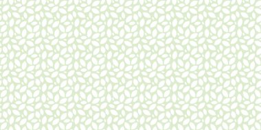 Yeşil ve beyaz yapraklar vektör deseni, arkaplan deseni, geometrik yapraklar, soyut yineleme kiremit.