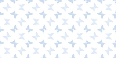 Kelebek silueti, kusursuz vektör desenli arka plan, pastel renkli şirin yay deseni, vektör kelebekleri, tekrar eden duvar kağıdı.