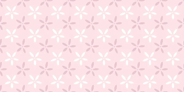 Pastel Ροζ Λουλούδια Αδιάλειπτη Μοτίβο Διάνυσμα Φόντο Επαναλαμβανόμενη Ταπετσαρία — Διανυσματικό Αρχείο