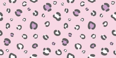 Çita pürüzsüz tekrar kalıbı, vektör arkaplan, tekrarlayan duvar kağıdı, hayvan izi, leopar deseni. Pastel punk ve mor çita tasarımı.